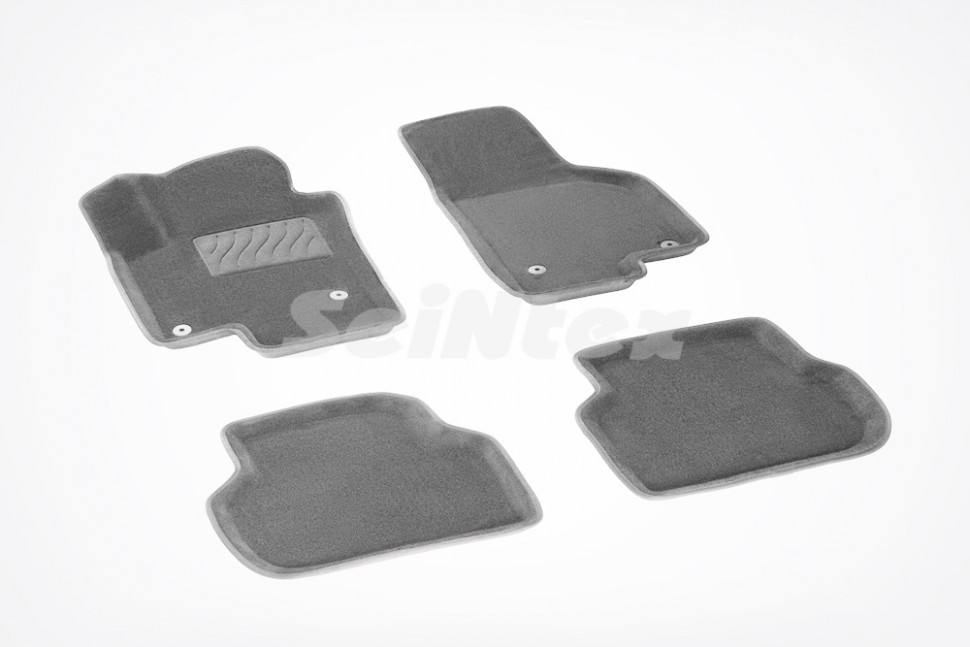 Комплект ковриков 3D VW JETTA "11 серые (компл)