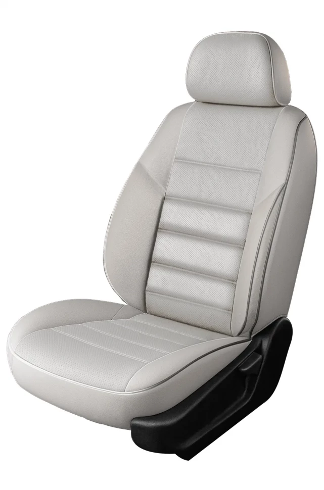 Авточехлы Daewoo Nexia I "Трио" экокожа, белый