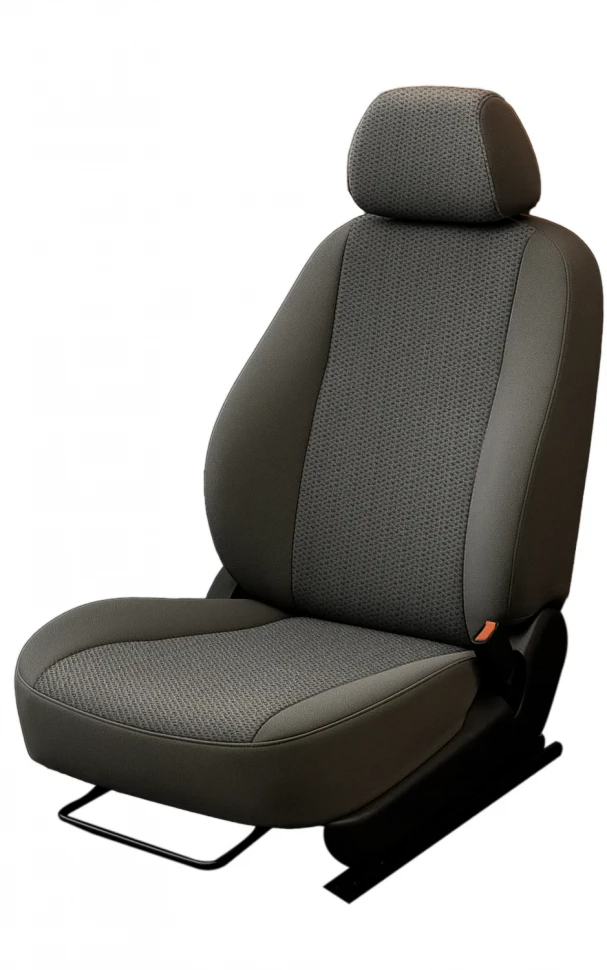 Авточехлы SsangYong Actyon II "Лима" жаккард-экокожа, сетка серая