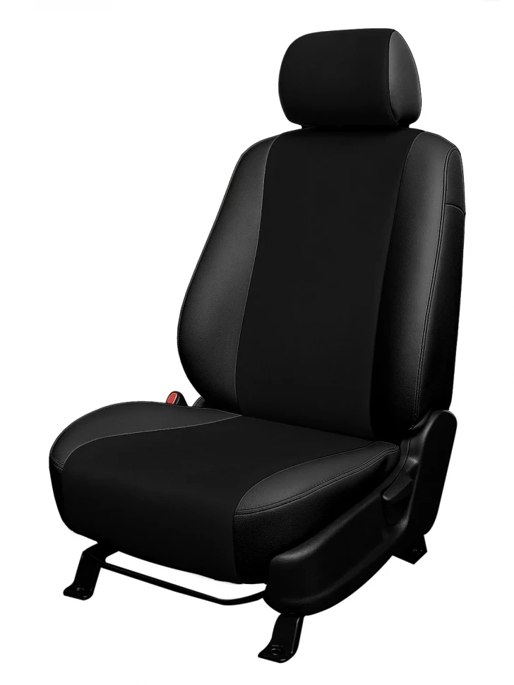 Авточехлы Chery Fora (A21) / Vortex Estina "Лима" алькантара-экокожа, черный