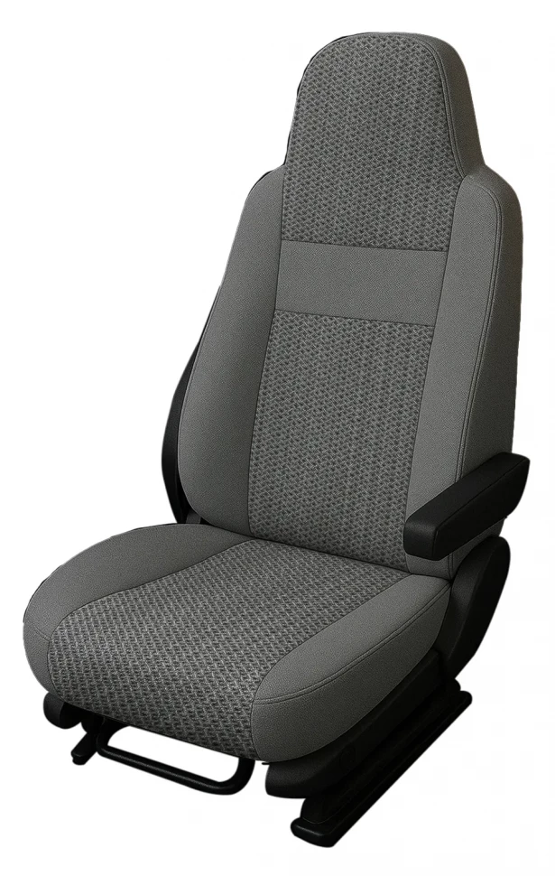 Авточехлы IVECO Stralis (Поколение 1 и 2) (2002-2012) "Truck" жаккард, сетка серая
